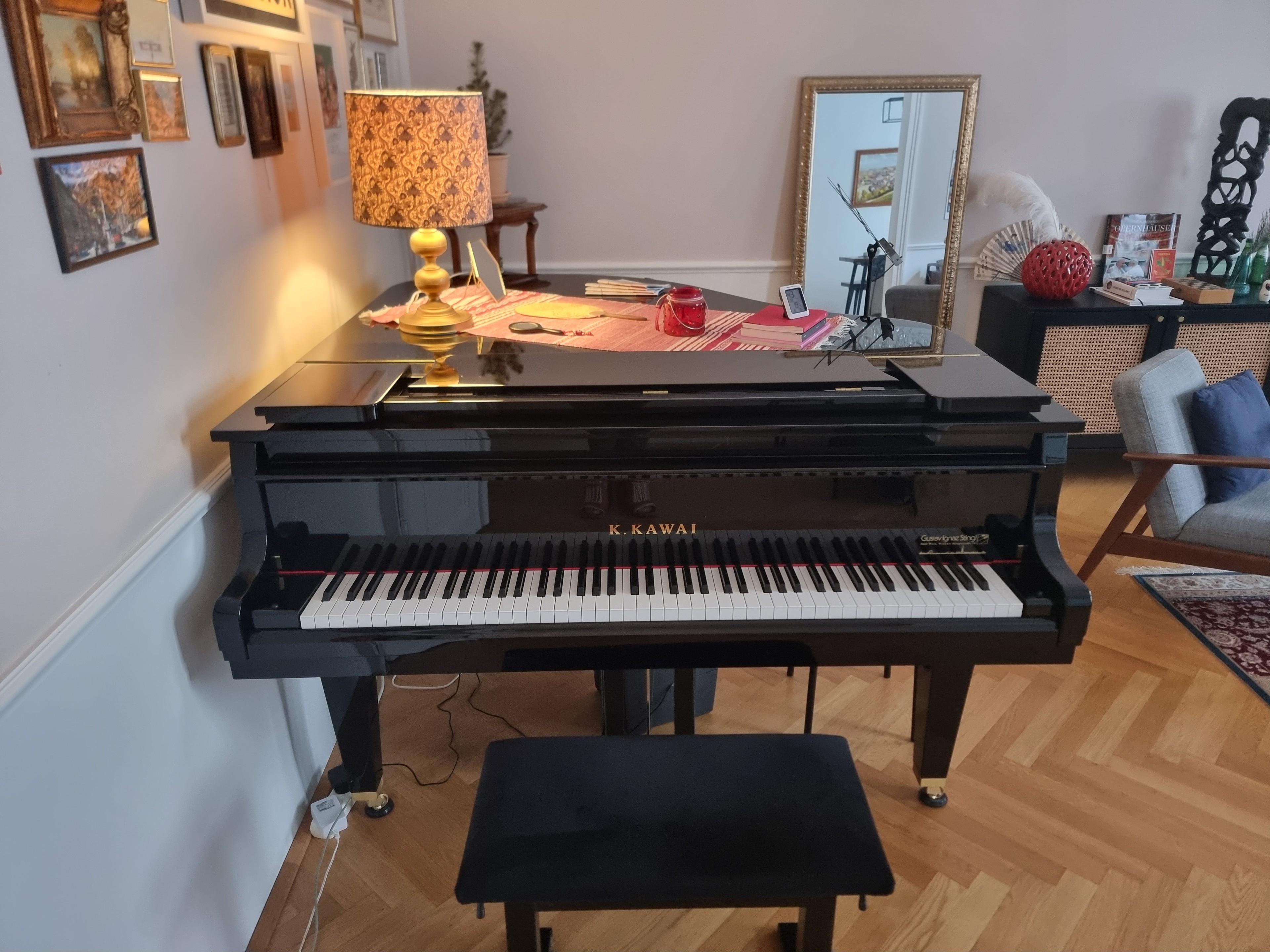 Beautiful piano practice room in the center — Foto 3