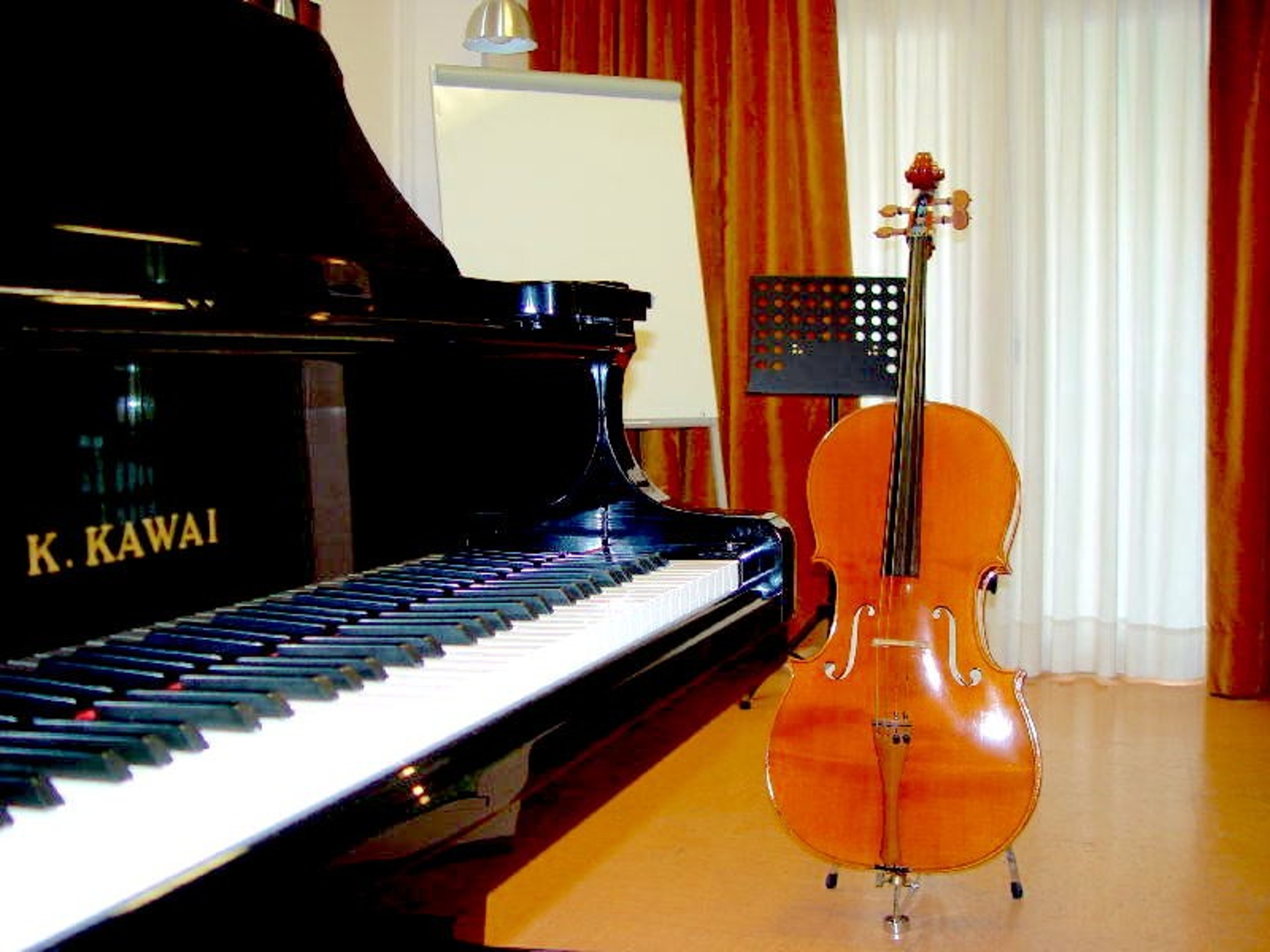 Nice room with baby grand piano — foto 4